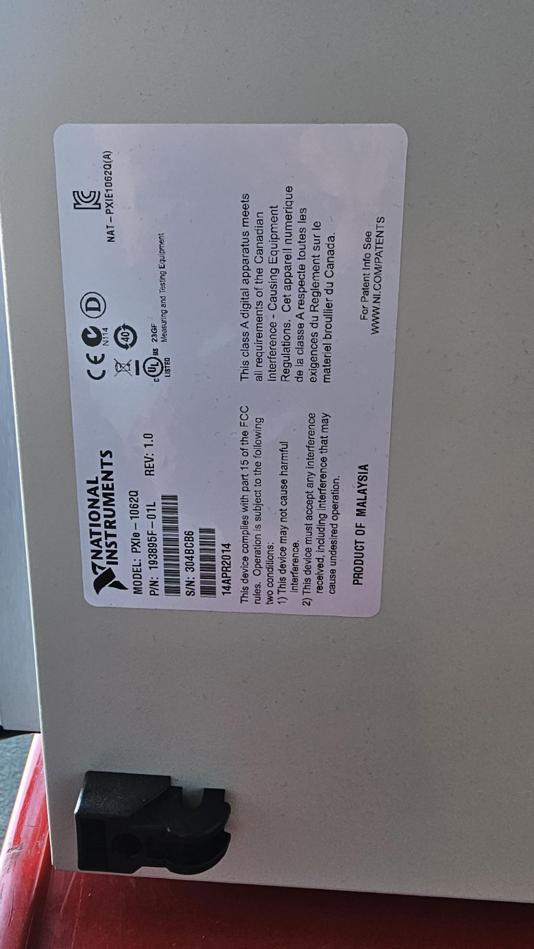 NI PXIe-1062Q Chassis with PXIe-8360, PXI-6259, PXIe-4154, PXI-4110 Modules - Image 15 of 15