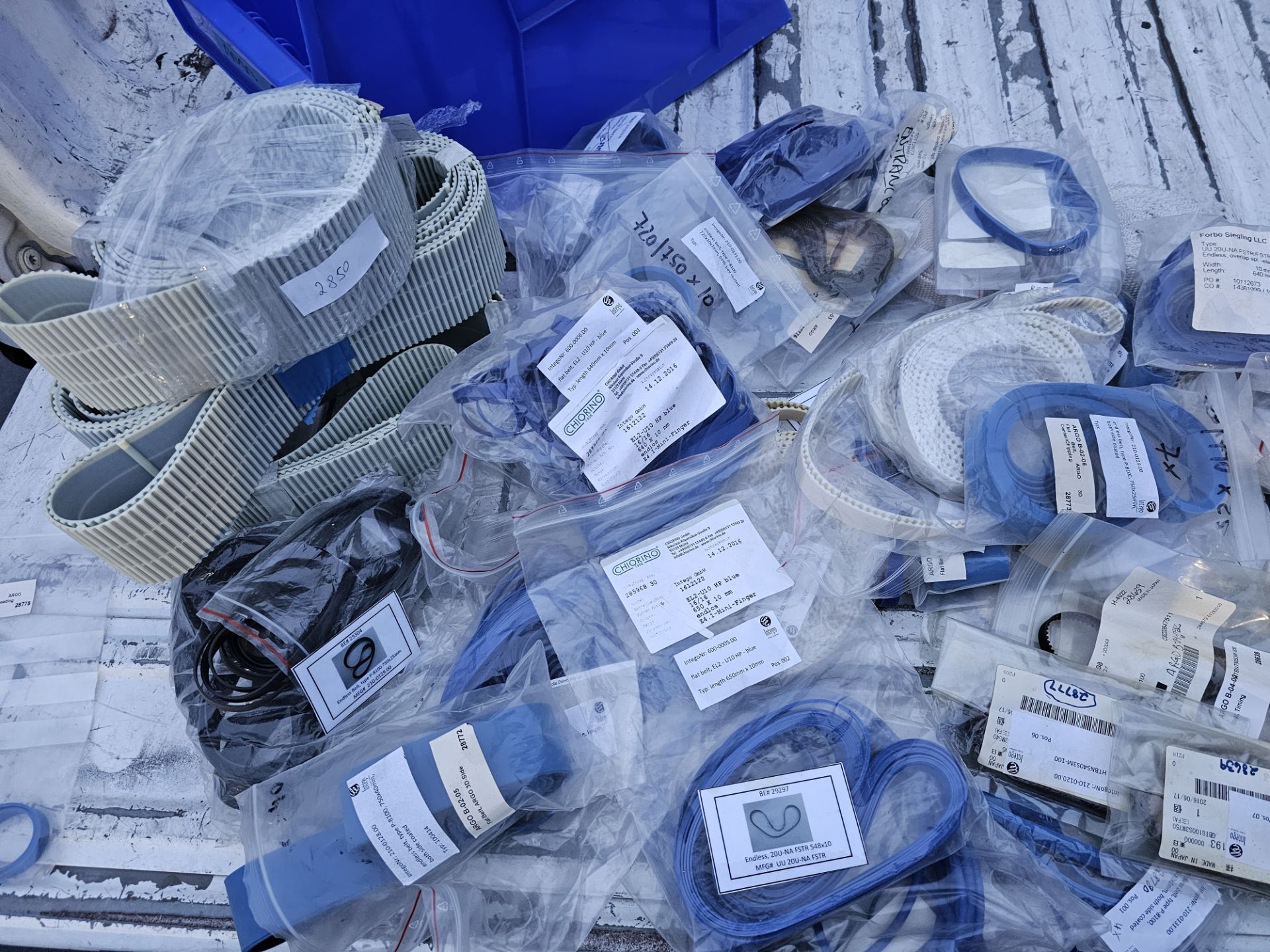 Lot of Industrial Endless Belts - Various Sizes & Types for Automation - Image 2 of 10