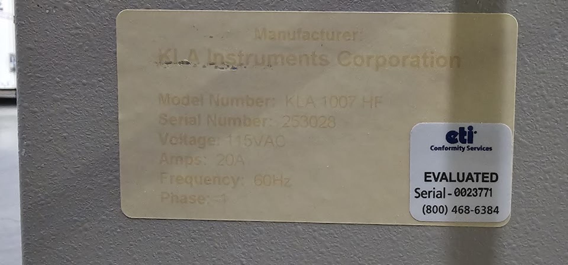 KLA 1007 HF Semiconductor Wafer Prober with Optics & Controller - Image 2 of 5
