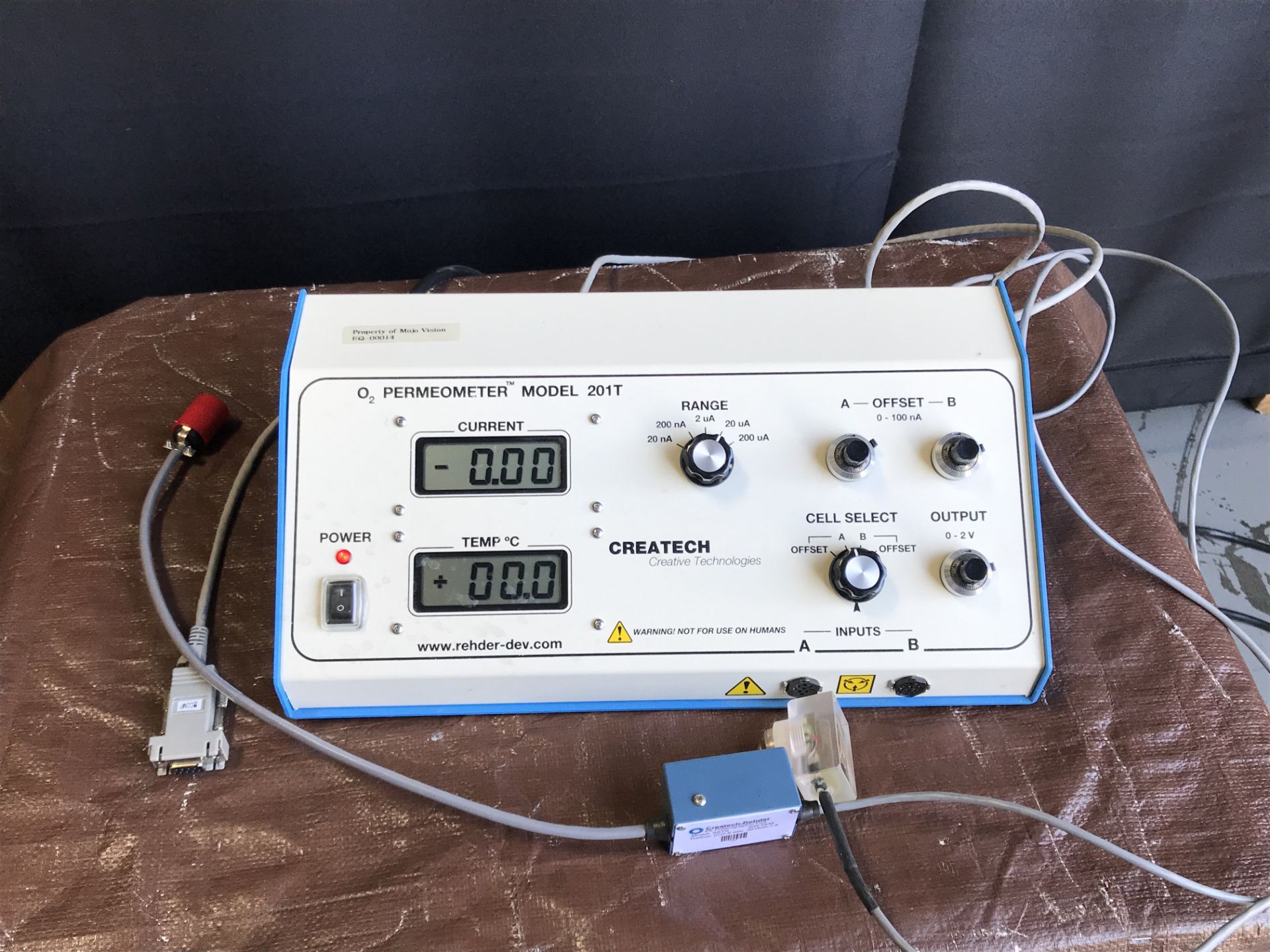 Createch Rehder O? Permeometer Model 201T Oxygen Permeability Tester
