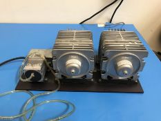 VP0660 V1003 Dual Vacuum Pump 230V 50Hz 60W with Base