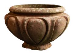 Compton Pottery, a terracotta 'Leix' planter, 20th century; of squat form,