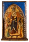 After Martino di Bartolomeo di Biago, the Madonna and Child surrounded by Saints,