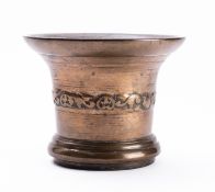 A Commonwealth leaded bronze mortar,
