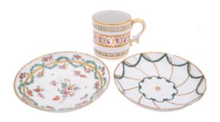 A Champion's Bristol cabinet coffee can with husk moulded scroll handle,