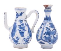 A mixed lot of Chinese blue and white porcelain, Qing Dynasty,