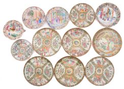 A group of Chinese Canton famille rose porcelain,