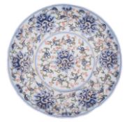 A Chinese 'Lotus Scroll' dish,
