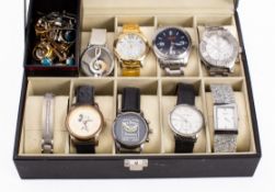 A selection of fashion watches to includ