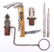 A Sixtrees silver plated bottle stopper,