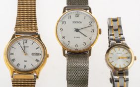 Accurist Mean Time a lady's stainless-st