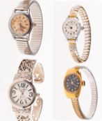 A selection of lady's fashion watches to