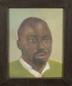 *David Tindle RA (British, b. 1932) - Charles - Tempera on canvas - 25 x 19.