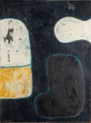 Follower of William Scott CBE RA (British, 1913-1989) - Abstract composition in black, white,