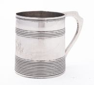 A George III silver christening mug by Thomas Death, London 1791,