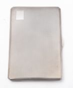 An unused Elizabeth II silver cigarette case by Frederick Field Ltd, Birmingham 1965,