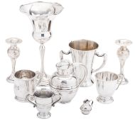 A George V silver Guernsey milk can, typical form, by George Nathan & Ridley Hayes, Chester 1913,