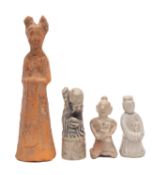 A Chinese Tang pottery figure of an ele