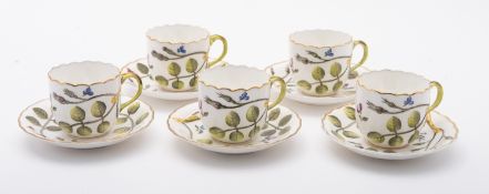 A Worcester tea set.