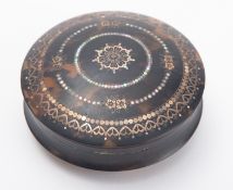 A 19th century tortoiseshell & pique-wor