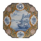 A Samson 'Dutch delft' polychrome wall p