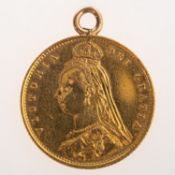 A Queen Victoria Half Sovereign,