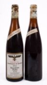 Two bottles of Raunthaler 1976 Auslese. One low in fill level, no vols shown.