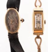 Two lady's wristwatches to include A lady's 9K gold watch