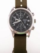 Pulsar Chronograph a gentleman's divers watch the dial with three subsidiary dials and signed