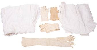 Two Victorian cotton chefs aprons.