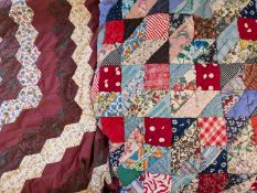 Two 20th Century patchwork quilts.