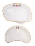 A Grainger & Co, Royal Worcester side plate for Lord Inverclyde's steam yacht 'Beryl,