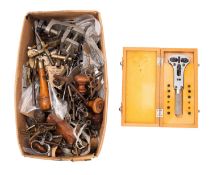 A collection of various clock keys ,