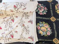 An early 20th Century embroidered swatch of cotton.