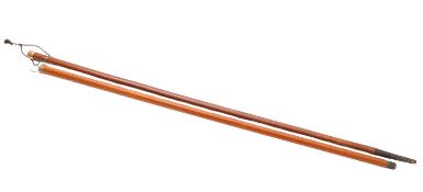 An early 19th Century silver gilt topped Malacca walking stick.