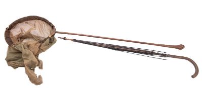 A late 19th Century butterfly net.