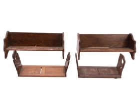 A 19th Century black forest carved bookslide.