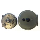 A Millwards, Redditch Flycraft 3' fly fishing reel. Together with a refurbished Hardy Bros.