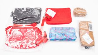 Kipling. A group of six small bags and p