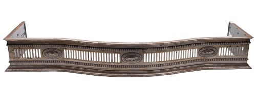 A steel fender in Regency style, 19th ce