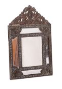 A Continental repousse copper framed mar