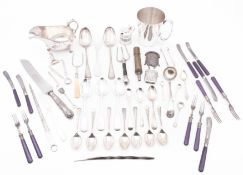 A quantity of silver plated wares, to in