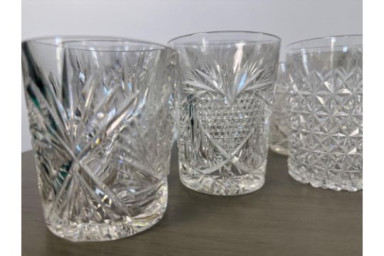 Lot of 18 Pieces of Mismatched Crystal Rocks Glasses - Image 2 of 7