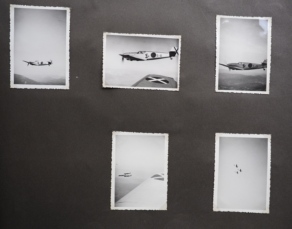 Luftwaffe: 2 Fotoalben des Leutnant und Führers des Nachtjagdkommandos im Jagdgeschwader 132 „Richt - Image 2 of 9