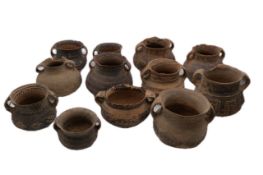 Twelve Painted Pottery Handled Jars, Majiayao Culture