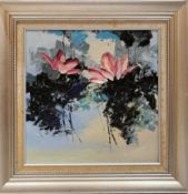 Four Seasons of the Lotus’, Framed oil painting