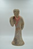 A Painted Pottery Female Figure, Probably Han dynasty