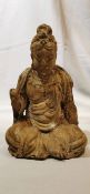 A Carved Wooden Statue of Guanyin