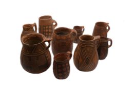 Nine Painted Pottery Handled Cups, Majiayao Culture