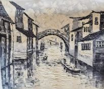 ‘Jiangnan Water Village’, Oil Painting